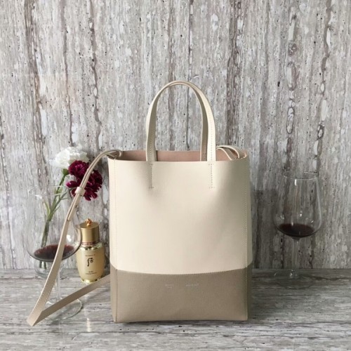 Celine Cabas Phantom Bags Cuir de veau C2204 Blanc&Gris