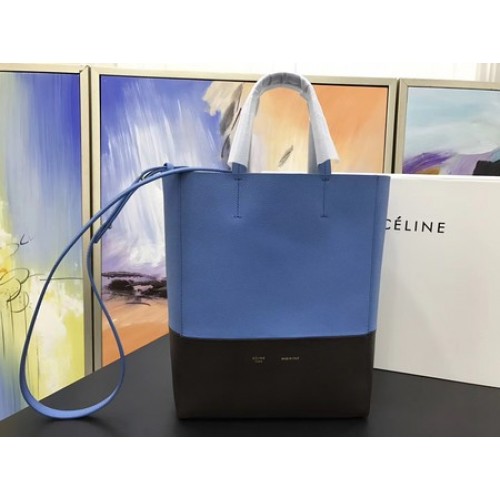 Celine Cabas Phantom Sacs Original Cuir C3365 Bleu&Noir