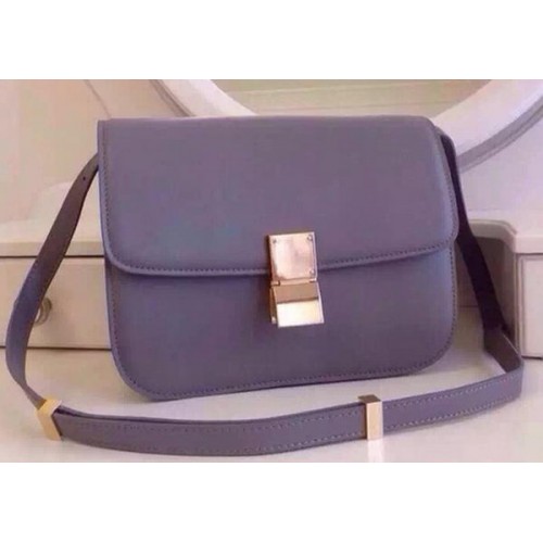 Celine Classic Box Flap Bag Cuir De Veau C2263 Violet