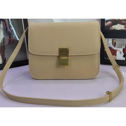 Celine Classic Box Flap Bag Cuir de veau C88008 Abricot