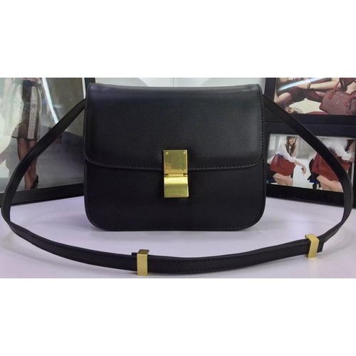Celine Classic Box Flap Bag Cuir de veau C88008 Noir