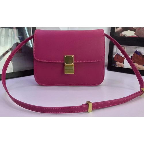 Celine Classic Box Flap Bag Cuir de veau C88008 Rose