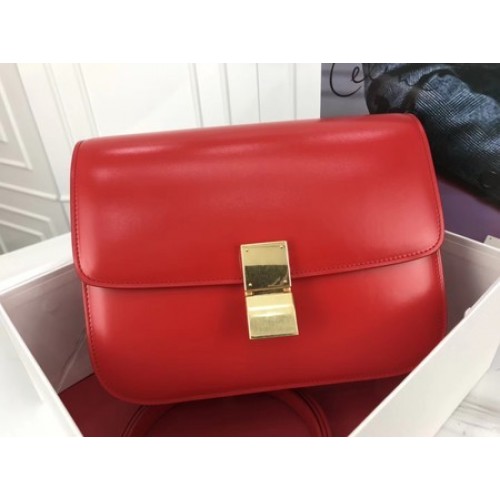 Celine Classic Box Flap Bag Original Cuir de veau 3378 Pêche