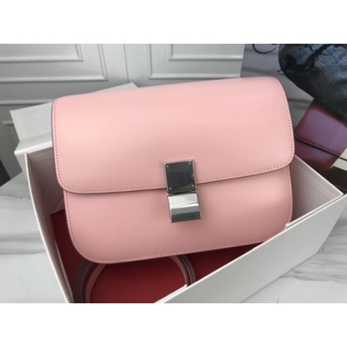 Celine Classic Box Flap Bag Original Cuir de Veau 3378 Rose