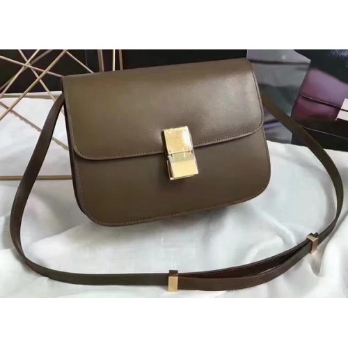 Celine Classic Box Flap Bag Cuir Lisse C20447 Vert