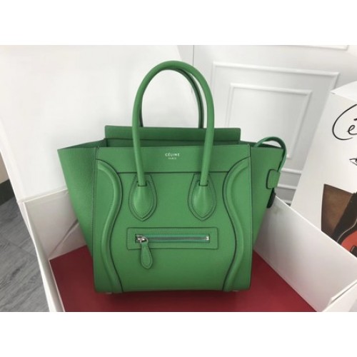 Celine Bagagerie Micro Sac fourre-tout Cuir d'origine CLY33081M Vert