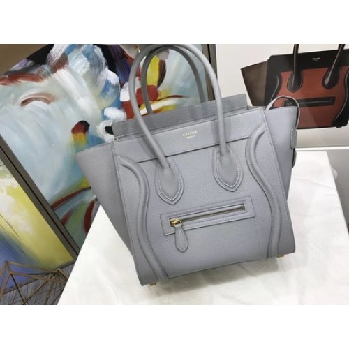 Celine Bagagerie Micro Sac fourre-tout Cuir d'origine CLY33081M Gris