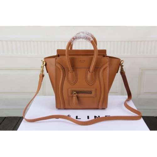 Celine Bagagerie Nano Bag Original Cuir CTS3309 Blé