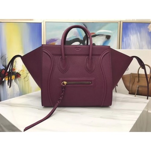 Celine Bagages Phantom Tote Bag Cuir De Veau CT3372 Bordeaux