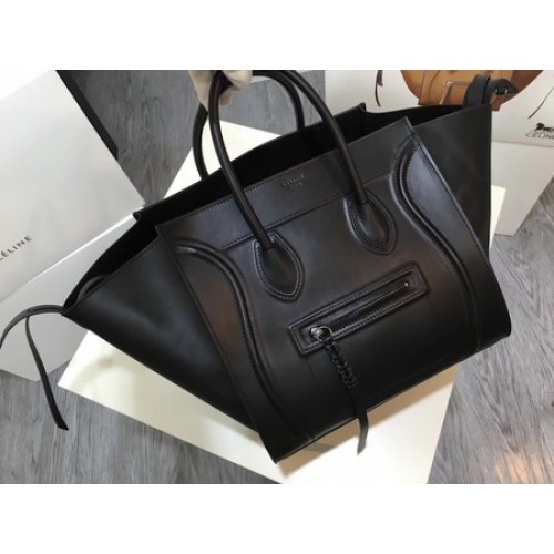 Celine Bagages Phantom Tote Bag Cuir Lisse CT3372 Noir