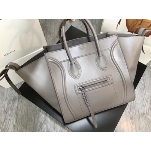 Celine Bagage Phantom Tote Bag Cuir Lisse CT3372 Gris