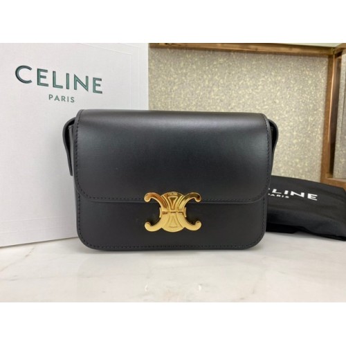 Celine MINI SAC CLASSIQUE EN BOX CUIR DE VEAU CL01503 noir