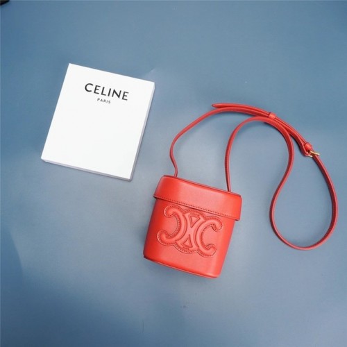 Celine SAC MINI TEEN CLASSIC EN CUIR DE VEAU BOX 199263 rouge