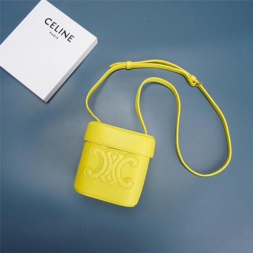 Celine MINI SAC TEEN CLASSIC EN CUIR DE VEAU BOX 199263 jaune