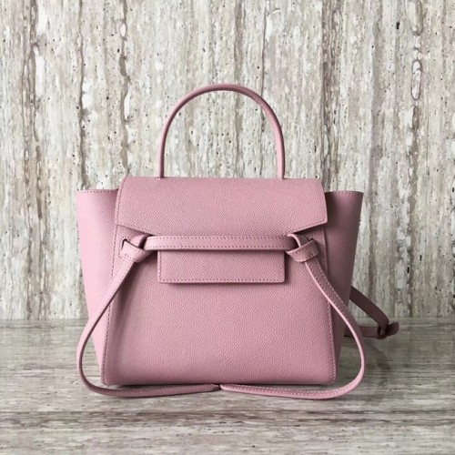 SAC BANANE Celine NANO EN CUIR DE VEAU GRAINÉ 99970 rose