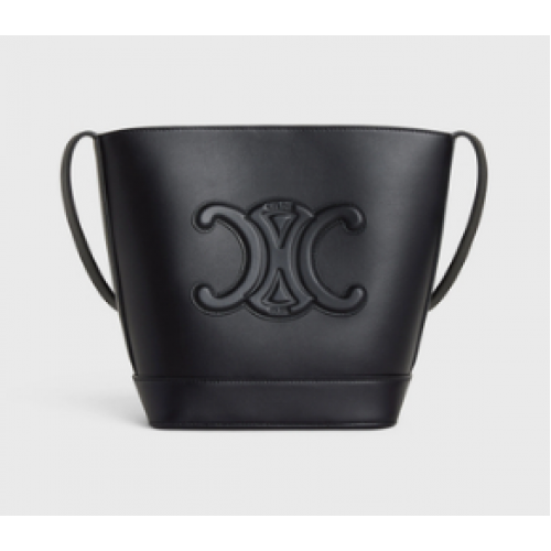 Celine PETIT SEAU CUIR TRIOMPHE EN CUIR DE VEAU LISSE 198243 noir