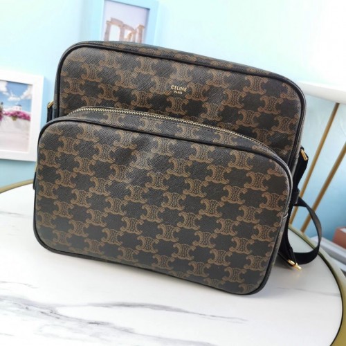 Celine PETIT SAC POUR APPAREIL PHOTO EN TOILE TRIOMPHE CL90822 noir