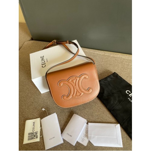 Celine SAC TEEN CLASSIC CUIR DE VEAU 199292 TAN