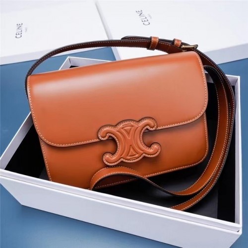 Celine TEEN CLASSIC SAC EN CUIR DE VEAU BOX 199223 TAN