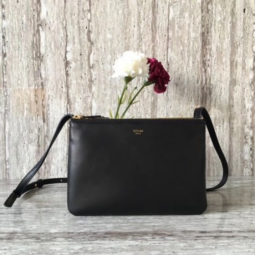 Celine mini Trio Crossbody Messenger Bag C55420 Noir