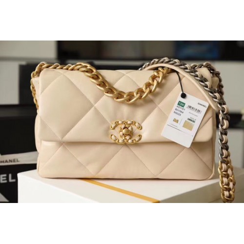 Sac à rabat Chanel 19 AS1161 Beige
