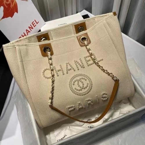 Chanel 19SS Sac cabas A67001 crème