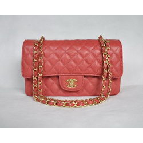 Chanel 2.55 Sac à rabat matelassé 1112 Rouge avec quincaillerie dorée