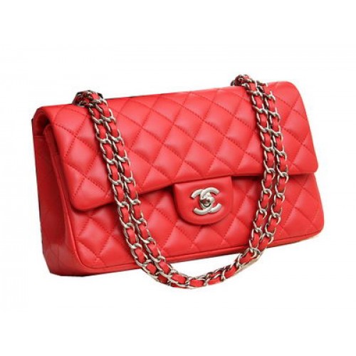 Sacs Chanel Série 2.55 Cuir d'agneau d'origine CFA1112 Rouge