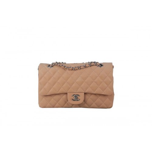 Chanel Série 2.55 Sac à Rabat Classique A01112 Beige Original Nubuck Cannage Motif Cuir Argent