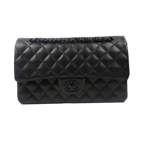 Chanel 2.55 Series Flap Bags Cuir de mouton d'origine A1112 Noir