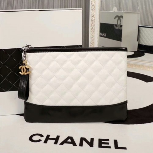 Pochette en cuir de veau Chanel 2017 8127 Blanc