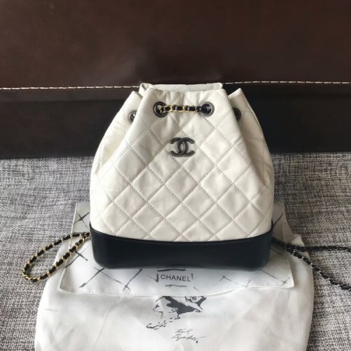 Chanel 2018 Original Sac à dos en cuir de veau 81229 Blanc