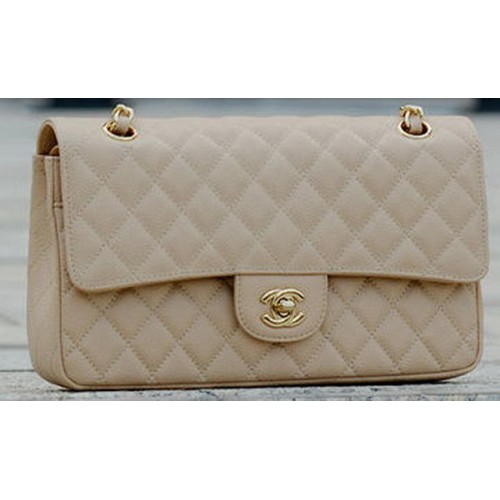 Chanel 2.55 Series Flap Bag Abricot Cannage Pattern A1112 Or
