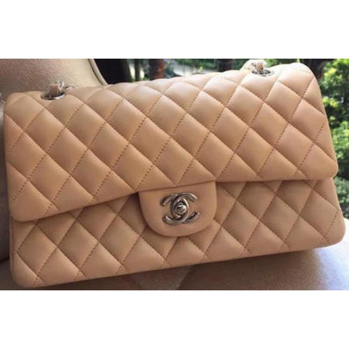 Chanel 2.55 Series Flap Bag Abricot Original Cuir A01112 Argent