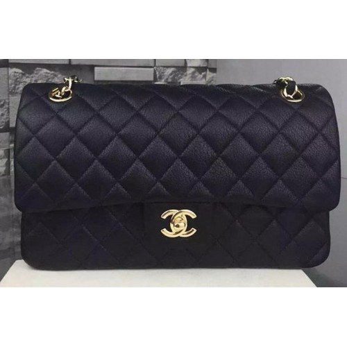 Chanel 2.55 Series Flap Bag Daim Cuir A1112 Noir