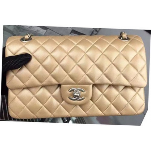 Chanel 2.55 Series Flap Bag Doré Cuir de Mouton A06375 Argent