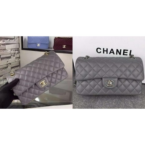 Chanel 2.55 Series Flap Bag Cuir d'agneau A5024 Gris