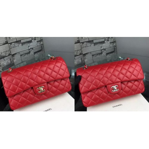 Chanel 2.55 Series Flap Bag Cuir d'agneau A5024 Rouge