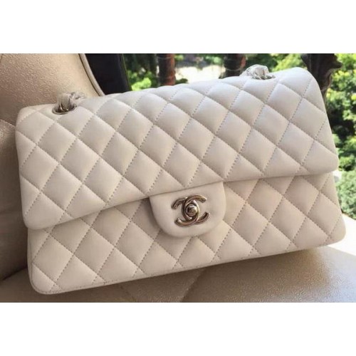 Chanel 2.55 Series Flap Bag Cuir d'agneau d'origine A1112 Blanc