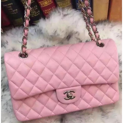 Chanel 2.55 Series Flap Bag Cuir de mouton d'origine A09765 Rose