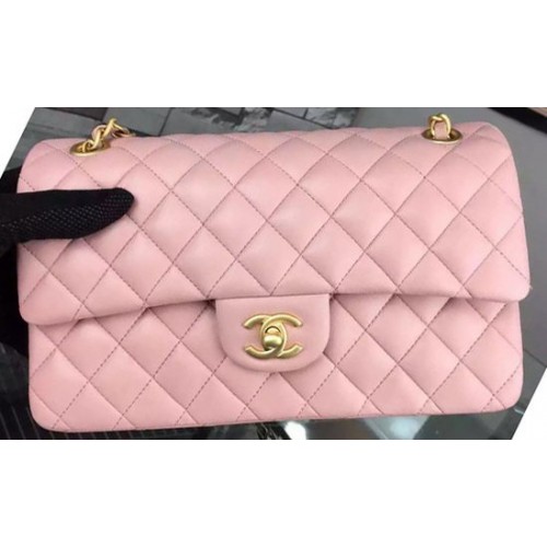 Chanel 2.55 Series Flap Bag Cuir de mouton rose A06375 Or