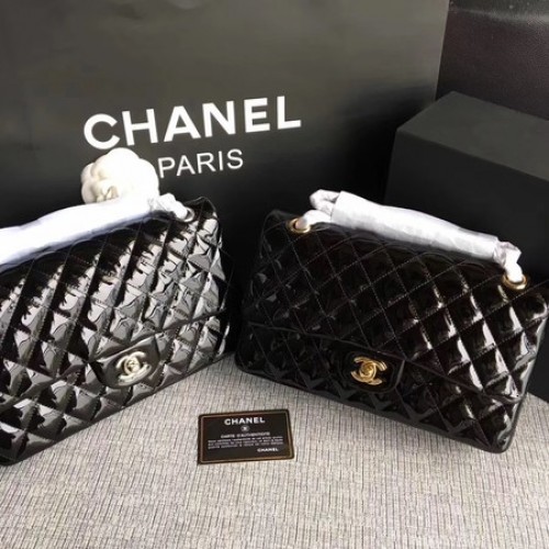 Chanel 2.55 Series Flap Bags Cuir d'origine A1112 Noir