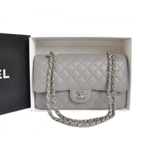 Chanel A1112 2.55 Series Flap Bag Original Cuir Caviar Gris