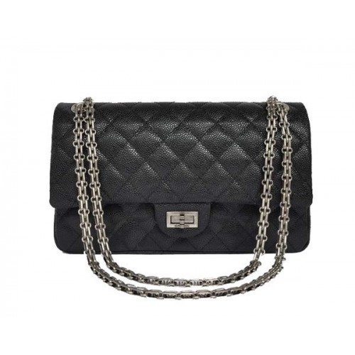 Chanel A30226 Sac à rabat classique Cannage Noir