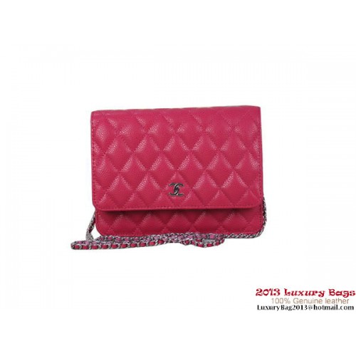 Chanel A33814 Mini sac à rabat en cuir Cannage Original Rose
