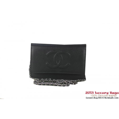 Chanel A48654 Mini sac à rabat en cuir noir Original Cannage Patterns