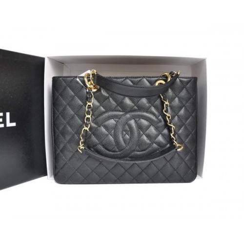 Chanel A50995 Sac à bandoulière en cuir caviar original Noir