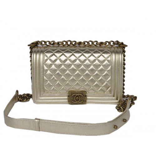 Hot Style Chanel A67086 Sac à bandoulière à rabat Le Boy en or clair Bronze