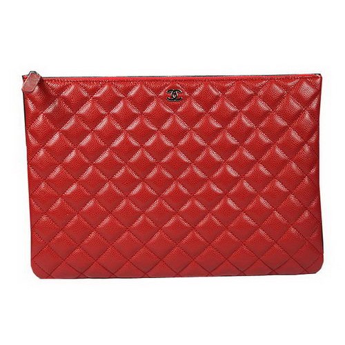 Chanel A69254 A69253 Pochette Original Cannage Motif Cuir Rouge