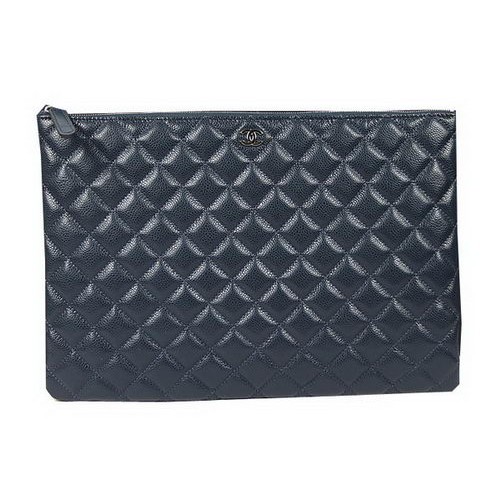 Chanel A69254 A69253 Pochette Original Cannage Motif Cuir Royal